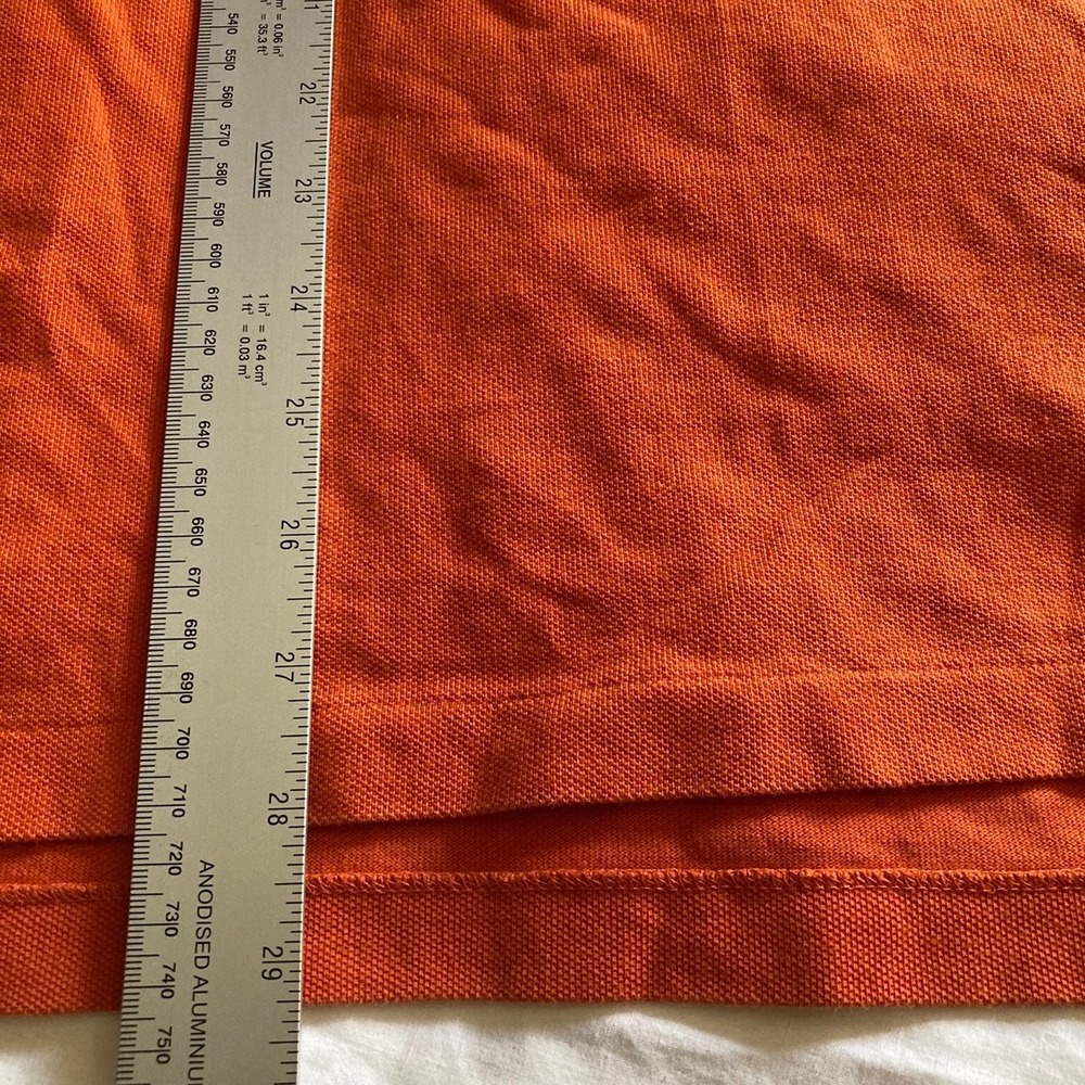 Polo Ralph Lauren Shirt Mens Large Big Pony Polo Orange Classic Fit Short Sleeve - Picture 6 of 8